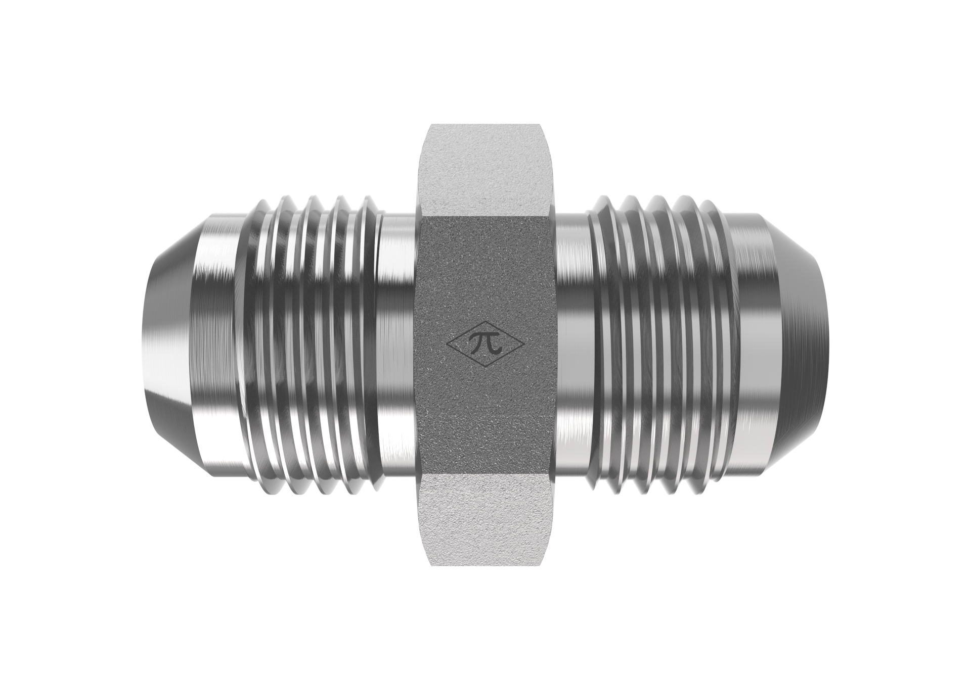 37 degree JIC hydraulic fitting for flare connection assembly