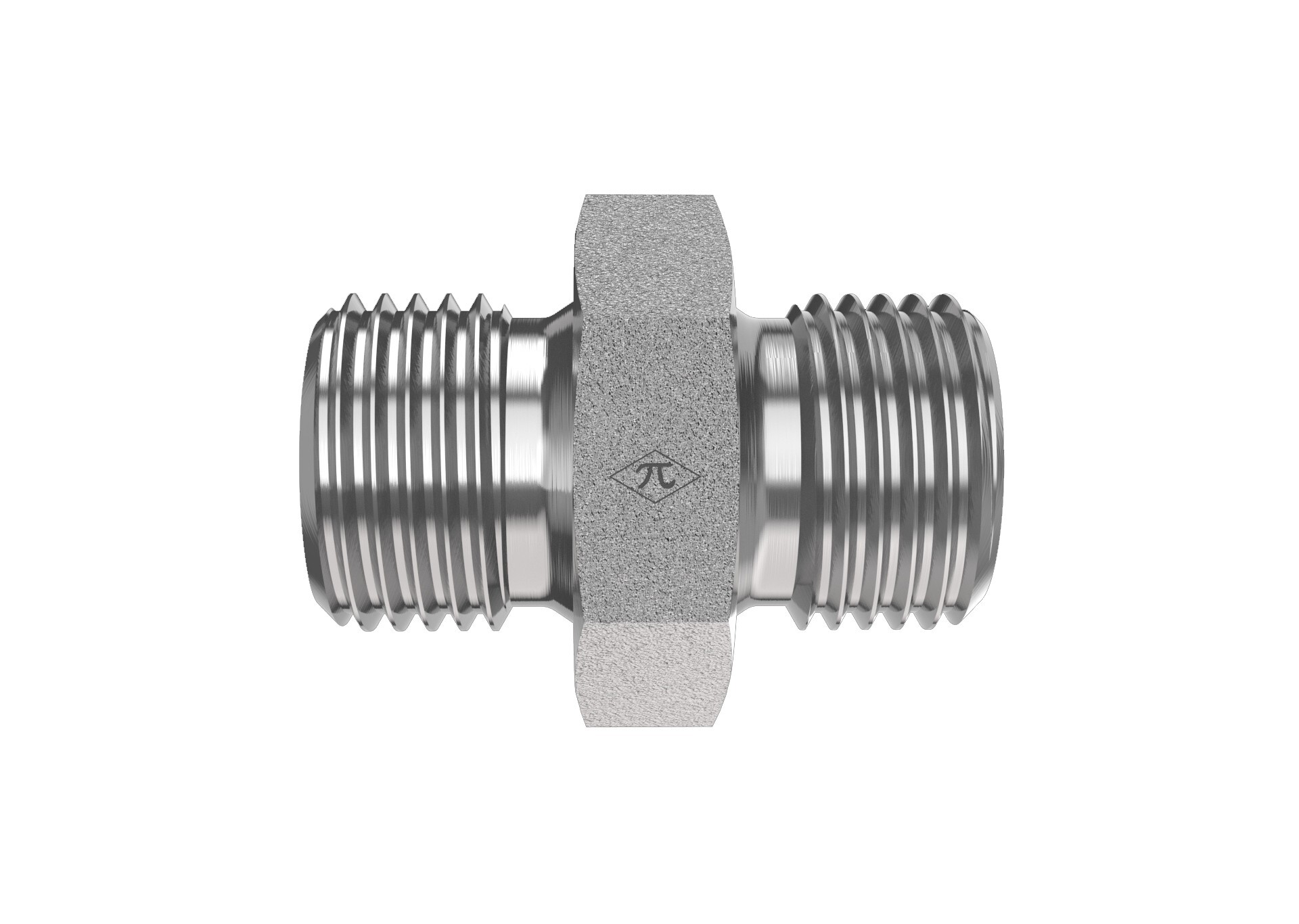 Metric hydraulic adapter with straight threaded ends